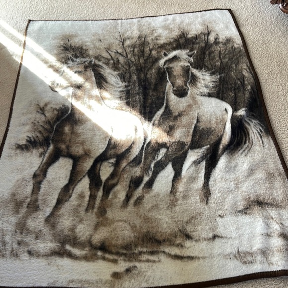 Biederlack Bedding Vintage Biederlack Horse Blanket Reversible